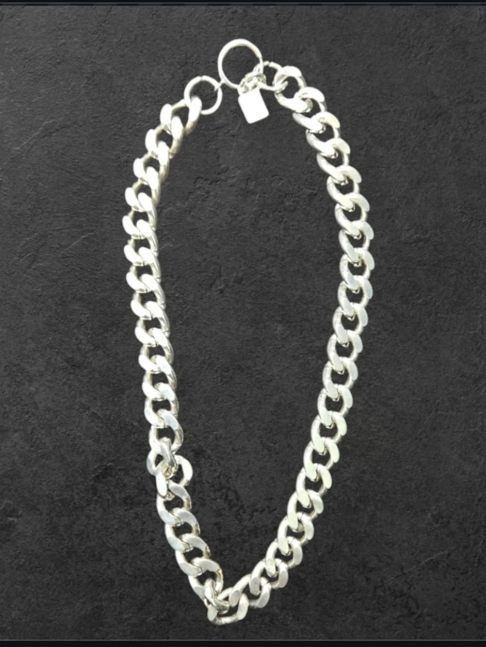 Vintage FVS Taxco 925 Sterling Silver 192g Heavy Cuban Curb Chain 19